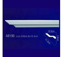 Плинтус потолочный без орнамента Гибкий AB190F в г. Екатеринбург