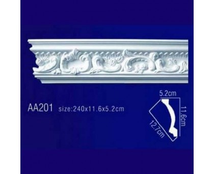 потолочный плинтус с орнаментом Гибкий AA201F в г. Екатеринбург