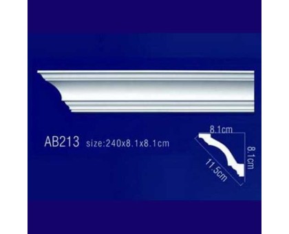 AB213 Плинтус потолочный без орнамента в г. Екатеринбург