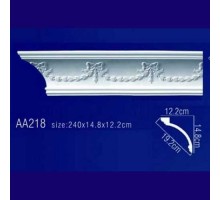 потолочный плинтус с орнаментом Гибкий AA218F