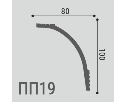 Карниз XPS POLYMER ПП 19 100/80