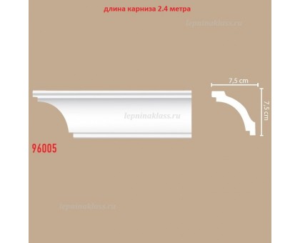 Плинтус потолочный  без  орнамента 96005 в г. Екатеринбург
