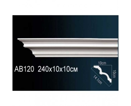 Карниз потолочный гладкий AB120F в г. Екатеринбург