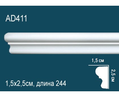 Молдинг без орнамента AD411 в г. Екатеринбург