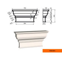 Пилястра ПЛВ - 500/1 (капитель)