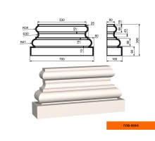 Пилястра ПЛВ - 500/6 (база)