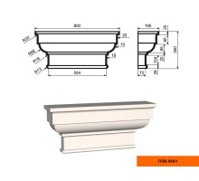 Пилястра ПЛВ - 550/1 (капитель)
