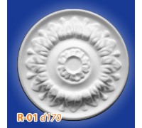 Розетка потолочная из полистирола R01