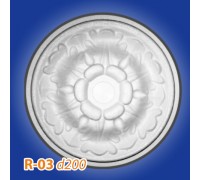 Розетка потолочная из полистирола R03