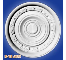 Розетка потолочная из полистирола R15