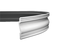 Плинтус потолочный без орнамента Гибкий 1.50.134F