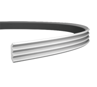 Плинтус потолочный без орнамента Гибкий 1.50.140F