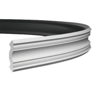 Плинтус потолочный без орнамента Гибкий 1.50.141F