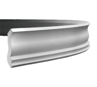 Плинтус потолочный без орнамента Гибкий 1.50.144F