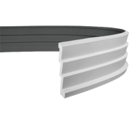 Плинтус потолочный без орнамента Гибкий 1.50.145F