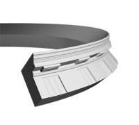 потолочный плинтус с орнаментом Гибкий 1.50.151F