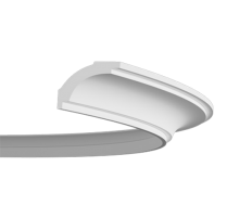 Плинтус потолочный без орнамента Гибкий 1.50.160F в г. Екатеринбург