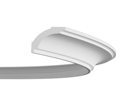 Плинтус потолочный без орнамента Гибкий 1.50.160F в г. Екатеринбург