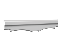 Плинтус потолочный без орнамента 1.50.265