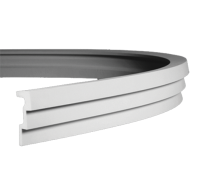 Плинтус потолочный без орнамента Гибкий 1.50.262F