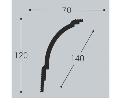 Карниз К18 120-70