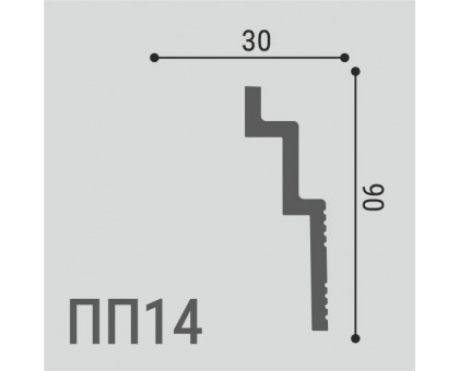 Карниз XPS POLYMER ПП 14 90/30