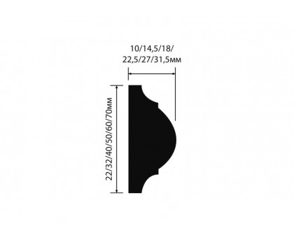 Молдинг Hiwood D22-NP 