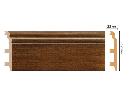 D233-75 ШК/8 Плинтус напольн.DECOMASTER(120*23*2400 мм) в г. Екатеринбург