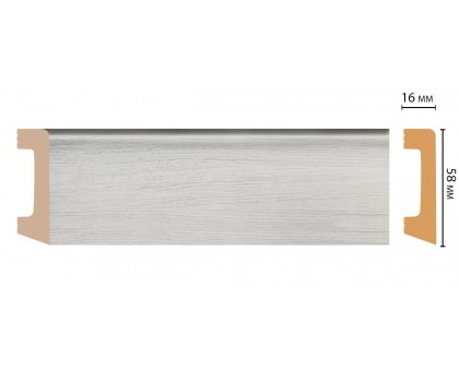 D234-84 ШК/15 Плинтус напольн.DECOMASTER(58*16*2400 мм) в г. Екатеринбург