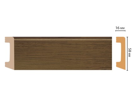 D234-88 ШК/15 Плинтус напольн.DECOMASTER(58*16*2400 мм) в г. Екатеринбург