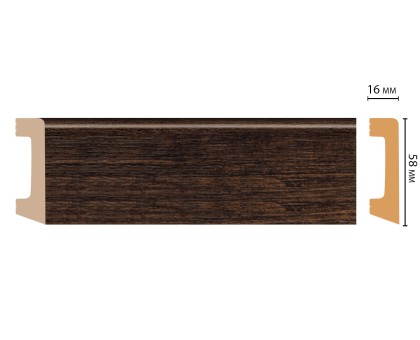D234-966 ШК/15 Плинтус напольн.DECOMASTER(58*16*2400 мм) в г. Екатеринбург