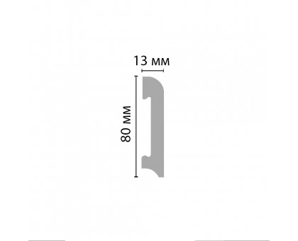 Плинтус напольный Decomaster D037 ДМ (80*13*2000 мм) в г. Екатеринбург