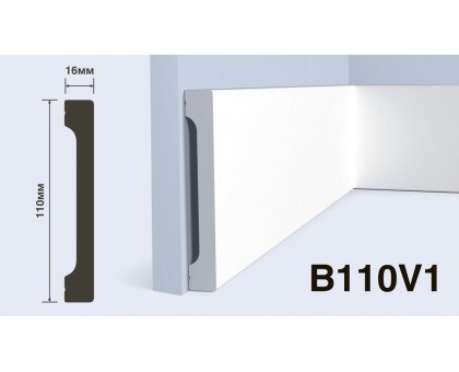 Плинтус Hiwood B110V1 110*16*2000 мм