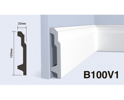 Плинтус Hiwood B100V1 103*22*2000 мм