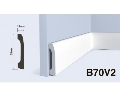 Плинтус Hiwood B70V2 69*14*2000 мм