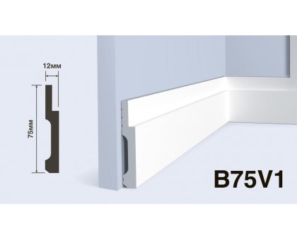 Плинтус Hiwood B75V1NP  75*12*2000 мм