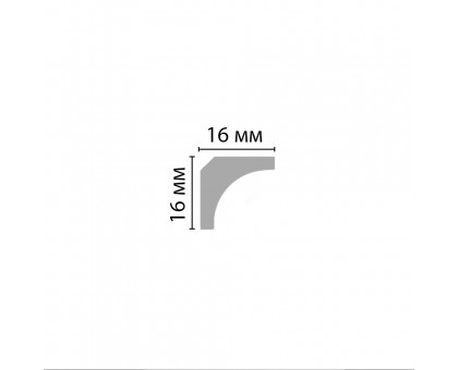 96240/60 FLEXIBLE плинтус DECOMASTER-2 (16x16x2400мм) в г. Екатеринбург