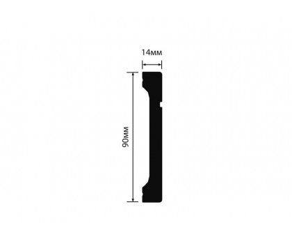Плинтус Hiwood B90V1L 90*14*2000 мм