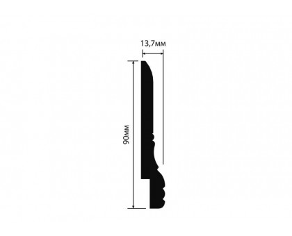 Плинтус Hiwood L1605 90*13,7*2000 мм
