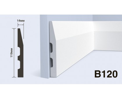 Плинтус Hiwood B120 119*14*2000 мм