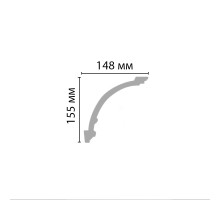 96273 ШК/15 плинтус DECOMASTER-3 (155х148х2400мм)