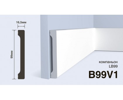 Плинтус Hiwood B99V1 99*16,5*2000 мм