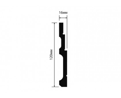 Плинтус Hiwood B120V1 120*16*2000 мм
