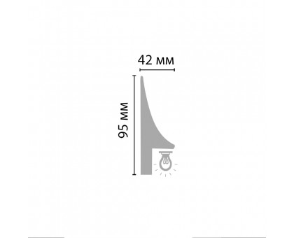 A207/12 Плинтус напольный (95*42*2000мм) в г. Екатеринбург
