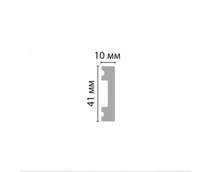 Молдинг гладкий D162-81 ДМ (41*10*2900)