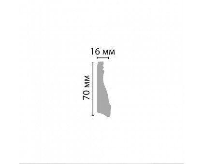 D193A/20 Плинтус(70*16*2000 мм) в г. Екатеринбург