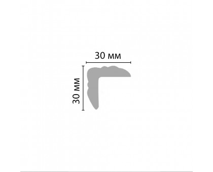 96205/40 FLEXIBLE угл.плинтус DECOMASTER-2 (35х35х2400мм) в г. Екатеринбург