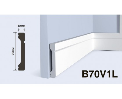 Плинтус Hiwood B70V1L 70*12*2000 мм