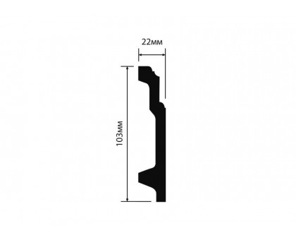 Плинтус Hiwood B110V1 110*16*2000 мм