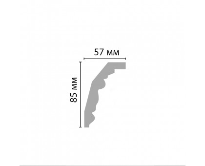 95323/11 FLEXIBLE плинтус DECOMASTER-2 (85х57х2400мм) в г. Екатеринбург